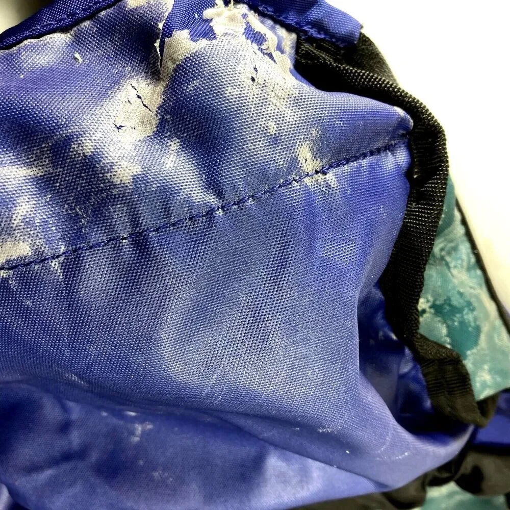 Coleman Vintage Backpack Purple Teal Colorblock Y2K 18